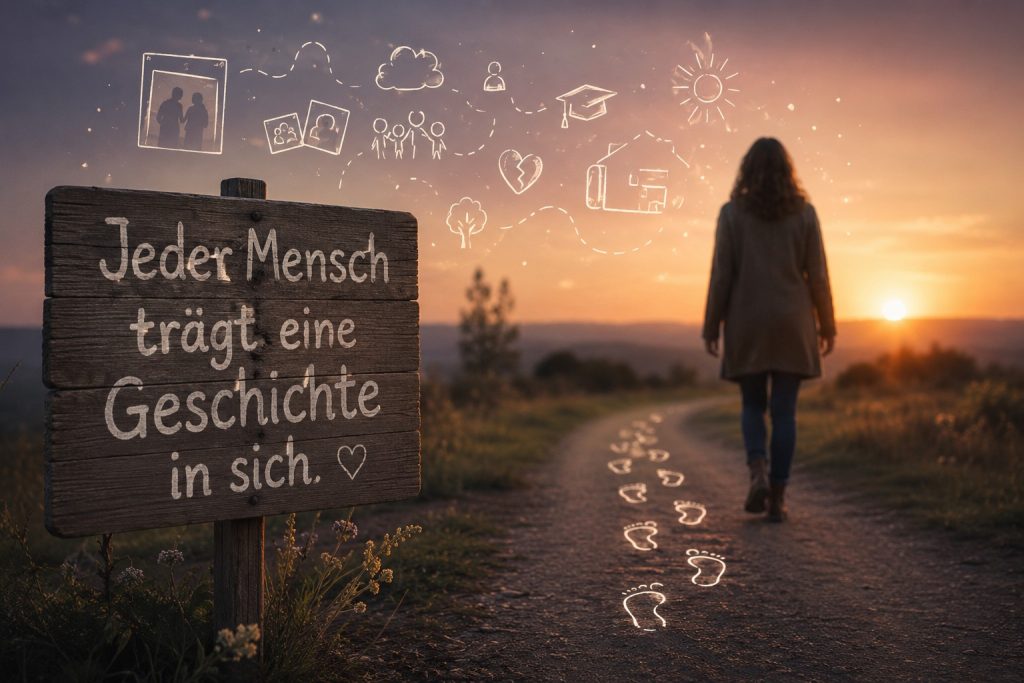Jeder Mensch trägt eine Geschichte in sich